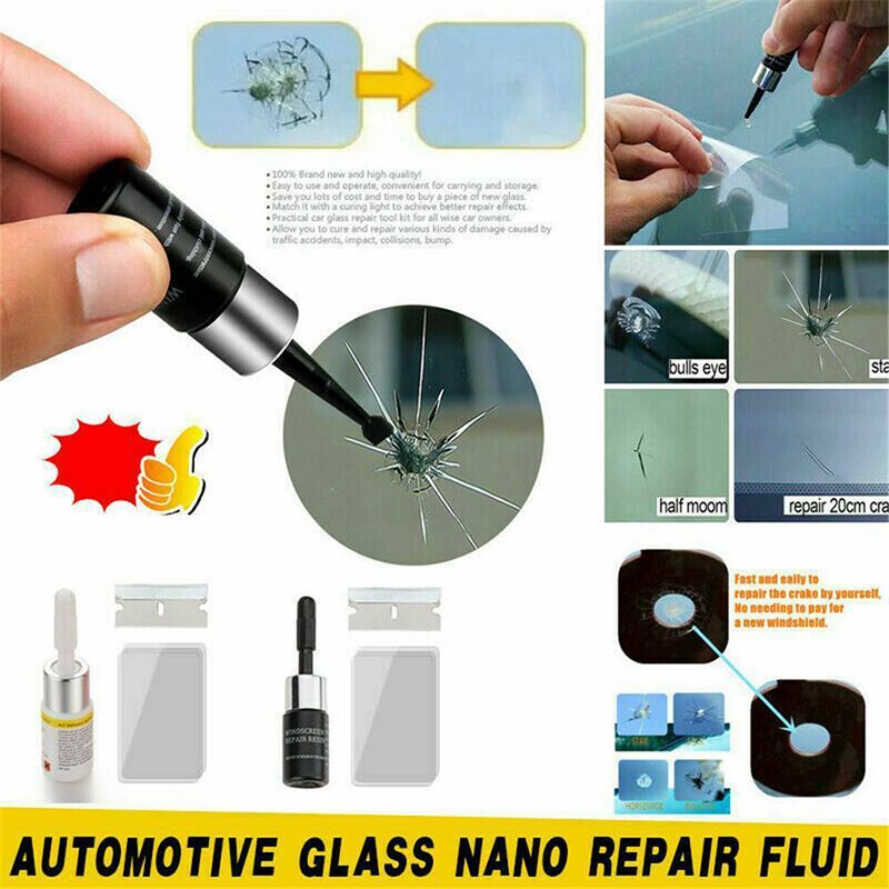 Automotive Glass Nano Repair Fluid Solution Windshield Repair Auto – The  Auto Detail Center